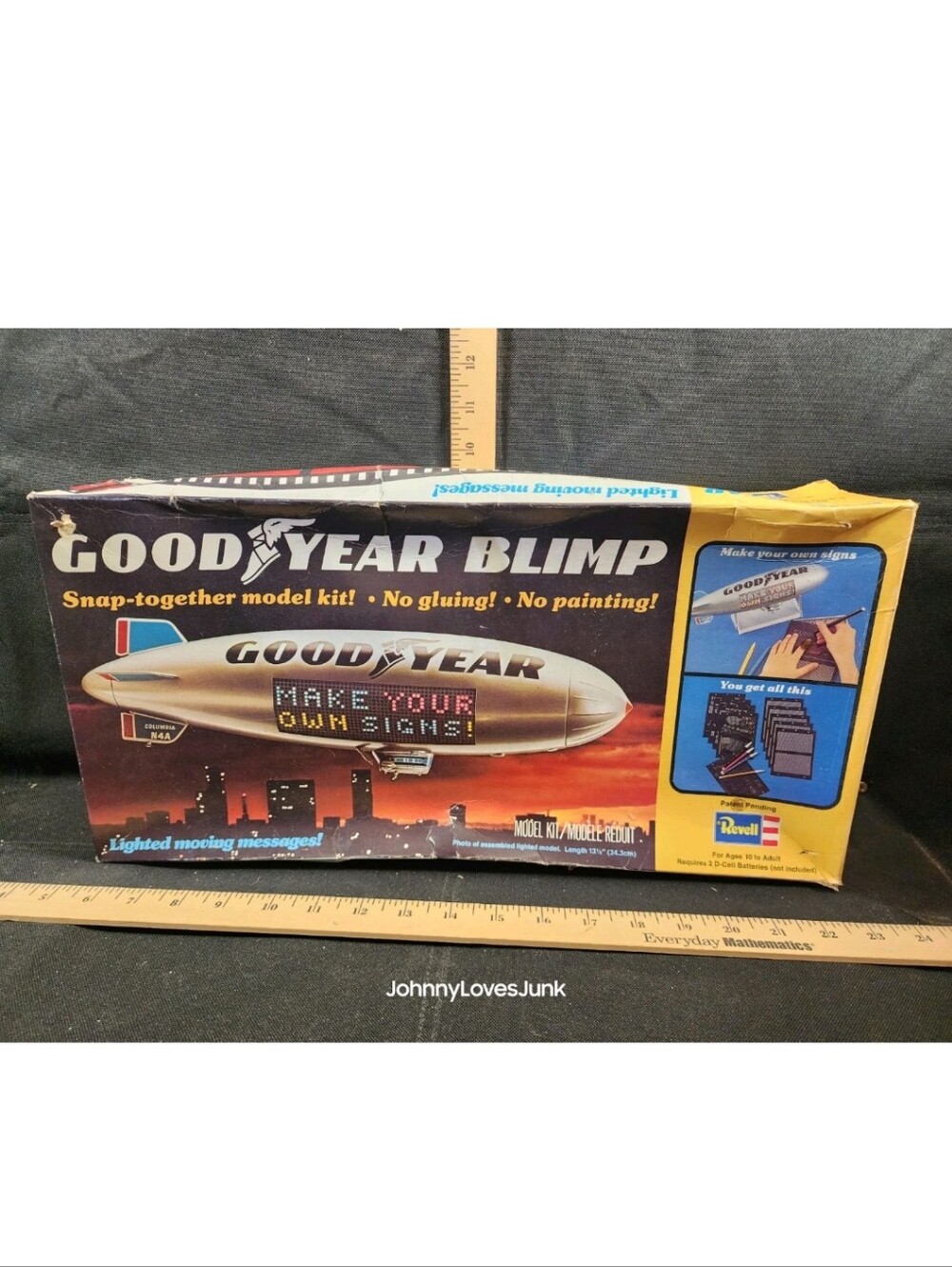 Vintage Revell Model Goodyear Blimp w/Lighted Messages Used Assembled Complete